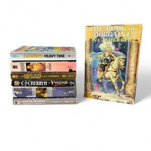 C.J. Cherryh vintage science fiction book bundle of 7
